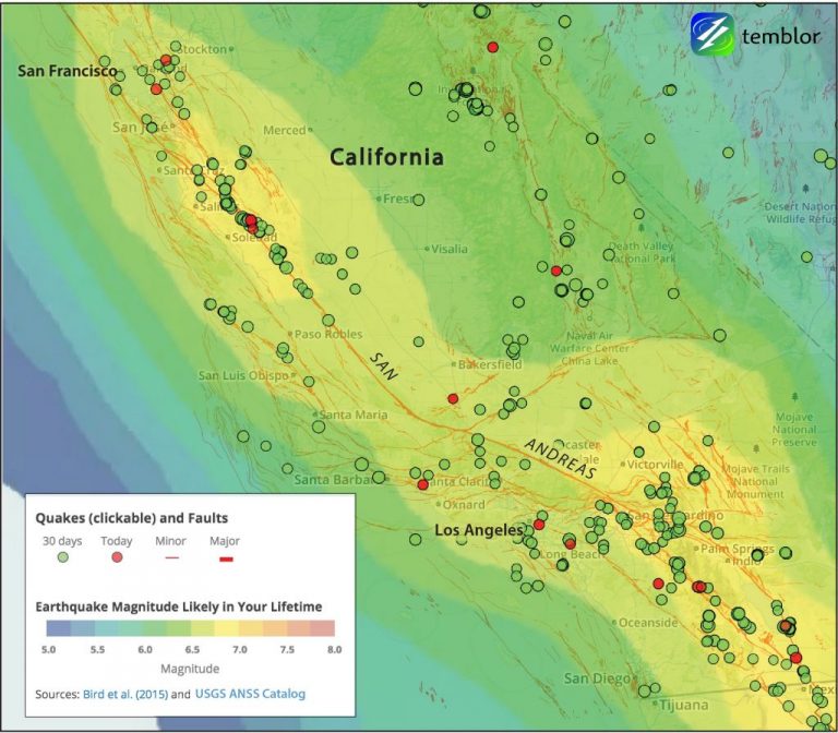 California earthquake forecast