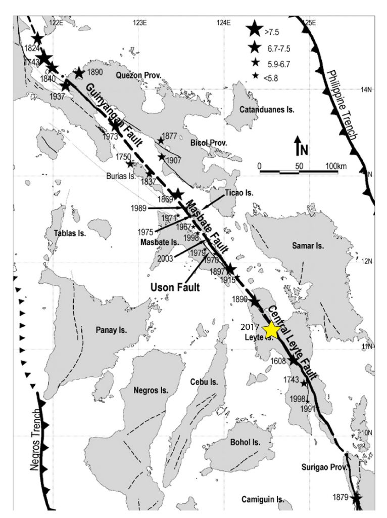 philippine fault line map