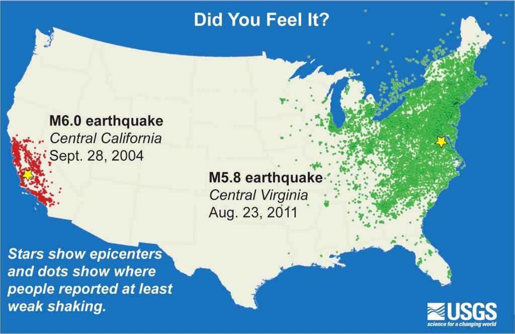 Highest recorded earthquake in la