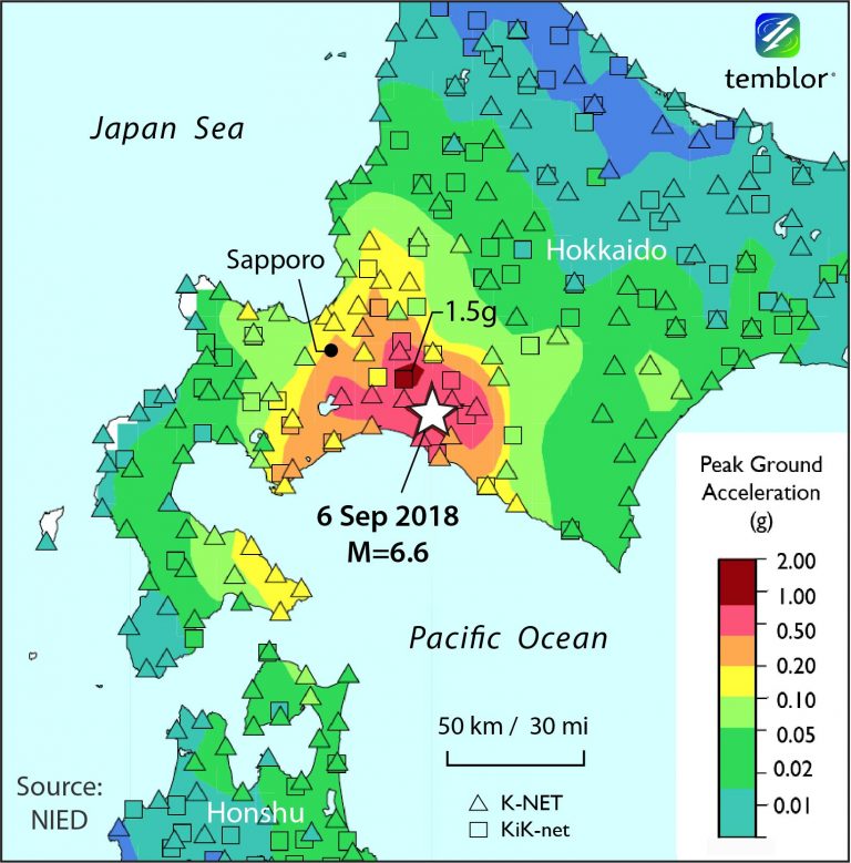 Violent shaking triggers massive landslides in Sapporo Japan earthquake