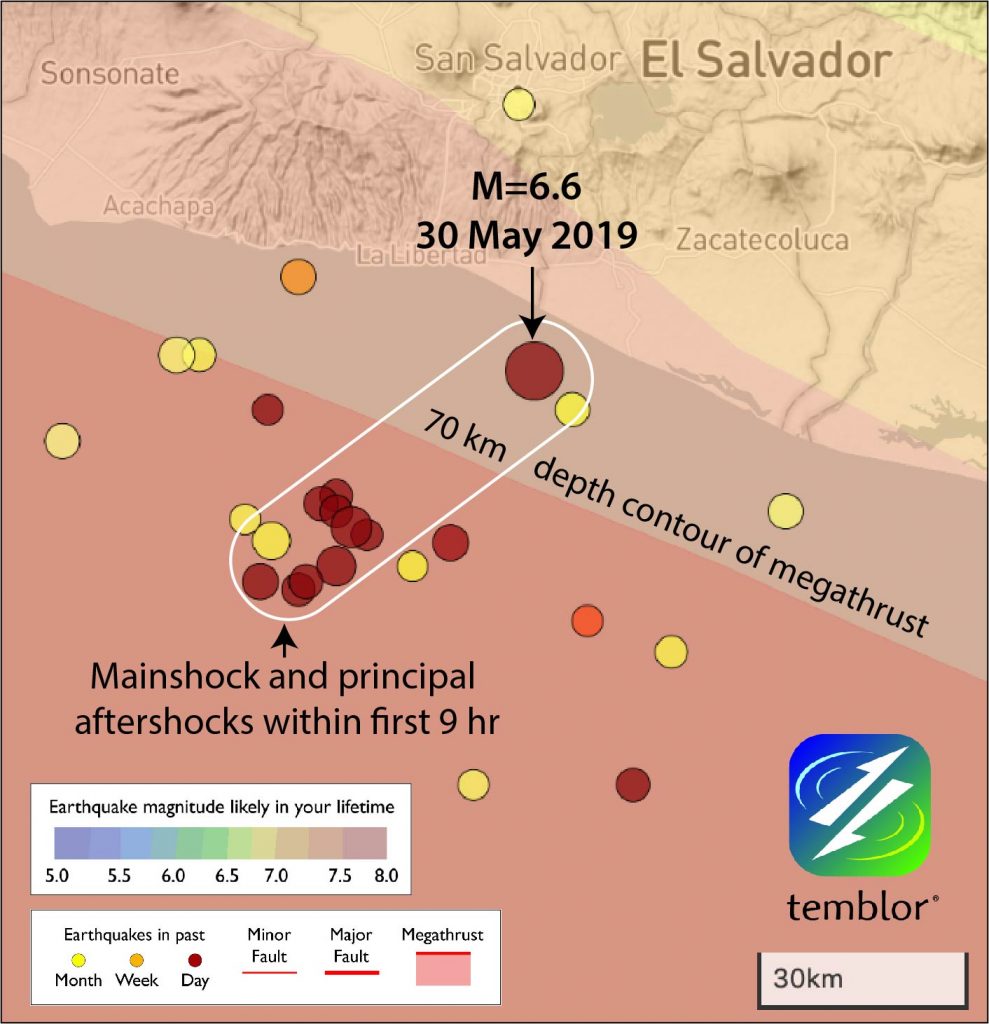 El Salvador Earthquake A Moderate Event in An Area of Extreme Seismic