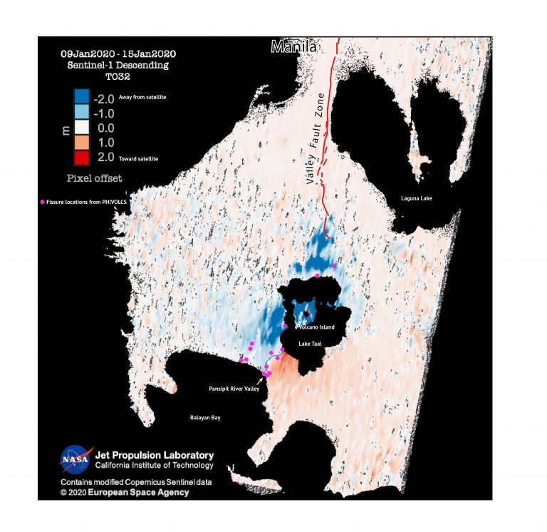 Pixel offset map showing how much each pixel changed, which is ...