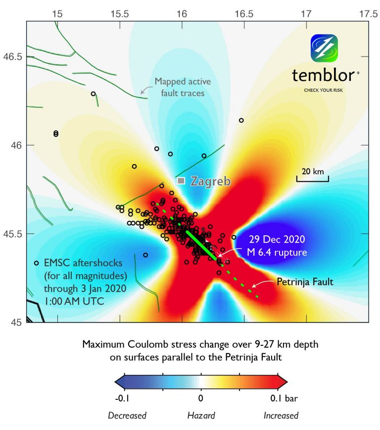 Stress analysis shows slight increase in seismic hazard near Zagreb ...