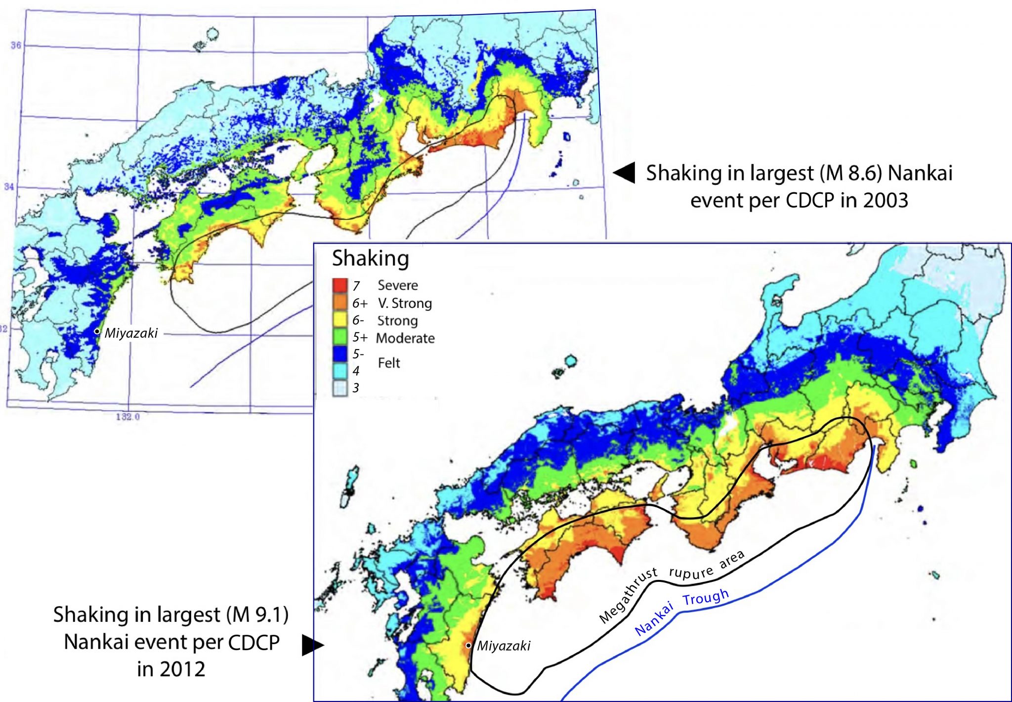 Japan earthquakes this month