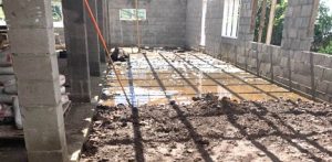 The tsunami caused structural and flood damage to Taelefaga's new church building. Credit: Photo by Aholotu Palu, reprinted with permission