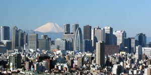 Tokyo’s skyline with Mount Fuji in the background. Credit: Morio, CC BY-SA 3.0, via Wikimedia Commons